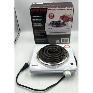 Better Chef IM-305SB Electric Hot Plate Single Burner 1000W Countertop Range